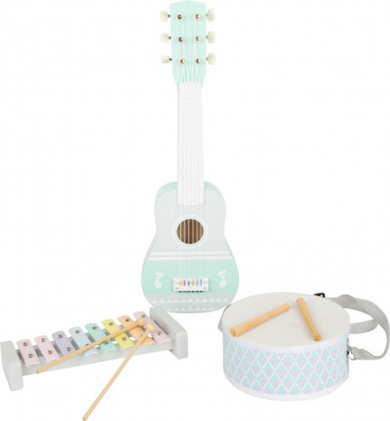 muziekset junior hout/staal/textiel 5-delig
