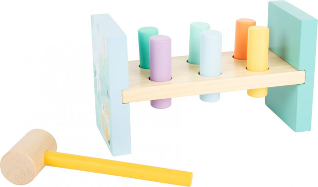 timmerbank junior 22 x 9 cm hout/staal 8-delig