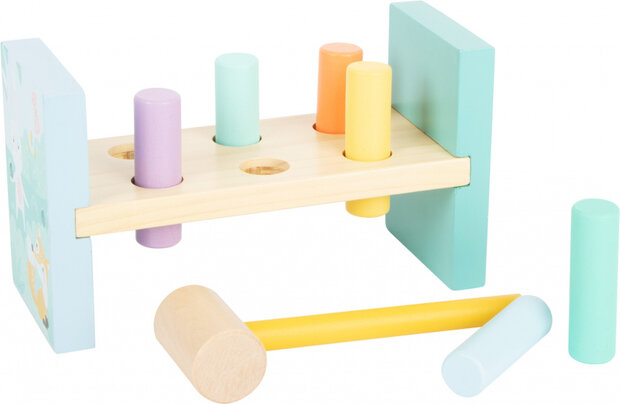 timmerbank junior 22 x 9 cm hout/staal 8-delig