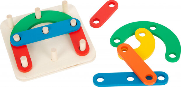 vormenpuzzel Letters &amp; Cijfers junior hout 20 stukjes