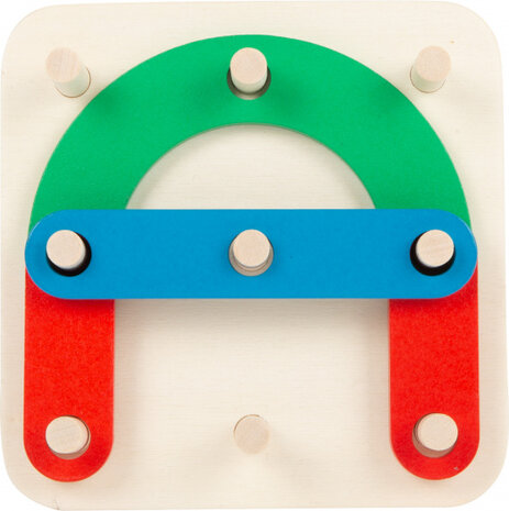 vormenpuzzel Letters &amp; Cijfers junior hout 20 stukjes