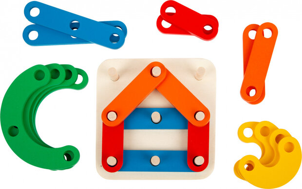 vormenpuzzel Letters &amp; Cijfers junior hout 20 stukjes