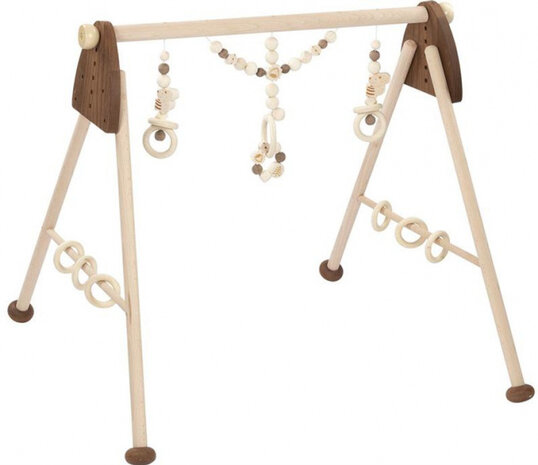 babygym Eekhoorn 63 x 53 x 55 cm hout naturel 6-hoogtes