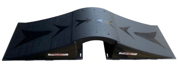 verbindingsstuk skate-ramp 60 x 8 cm PE zwart