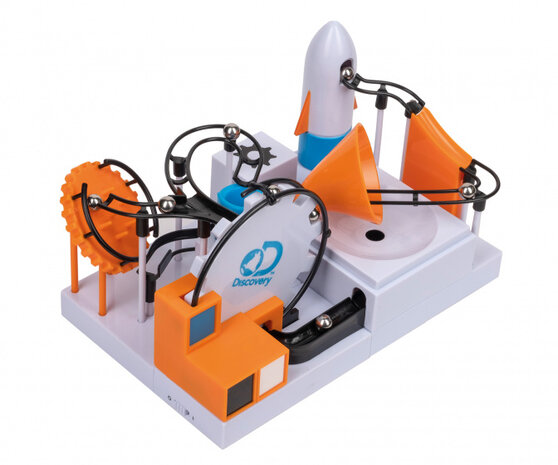 knikkerbaan bouwset Mindblown 22 cm wit 57-delig