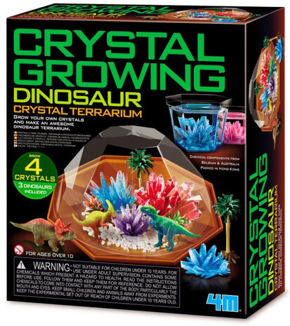 groei je eigen kristallen dino&#039;s junior 17 cm 23-delig