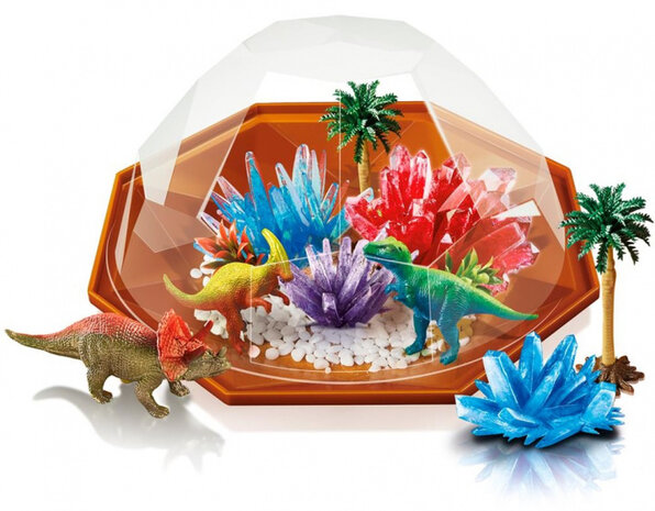 groei je eigen kristallen dino&#039;s junior 17 cm 23-delig