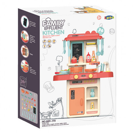 speelkeuken junior 63 x 45,5 x 22 cm 36-delig