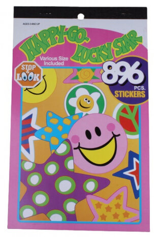 stickerboek Lucky Star 24 x 14,8 cm 896 stickers