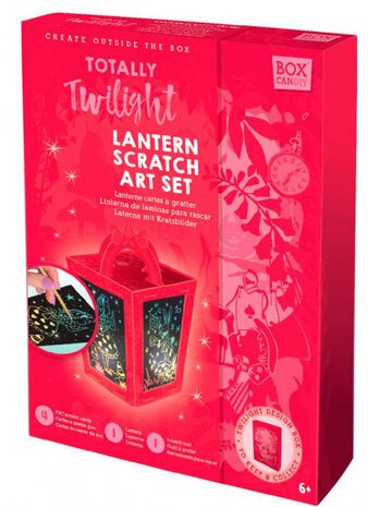 knutselset Lantaarn junior 28 cm PVC rood 6-delig