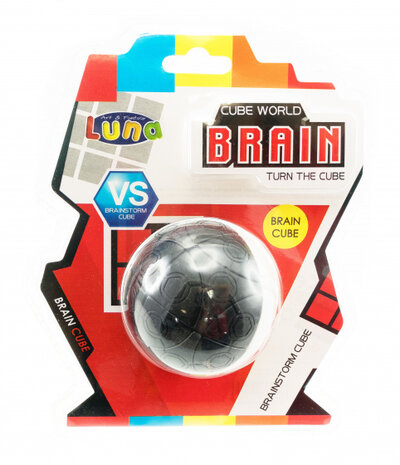 magische kubus Cube Bal Luna 21 cm zwart/wit