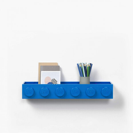 wandplank 47,8 cm polypropyleen blauw