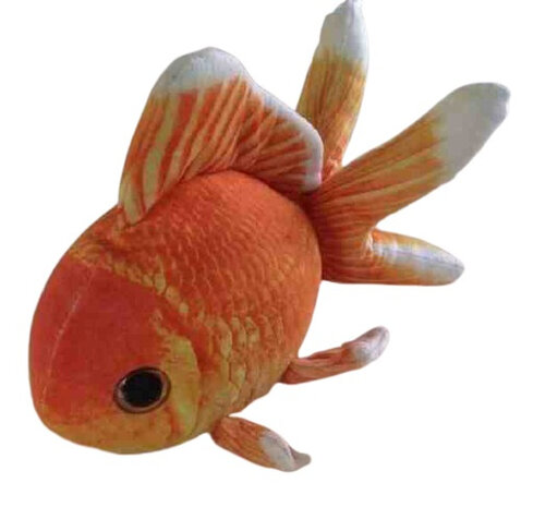knuffel Goudvis 31 x 24 x 21 cm pluche oranje