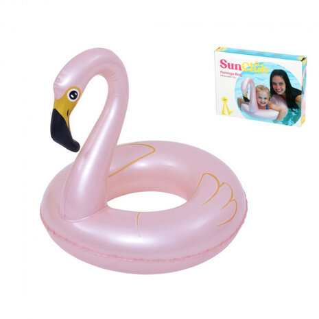 zwemband flamingo junior 55 x 40 cm vinyl roze