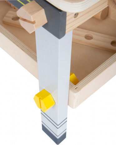 werkbank met gereedschap 52 cm hout geel/grijs