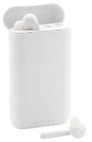 oordopjes in-ear 2-in-1 draadloos 12,6 cm ABS wit