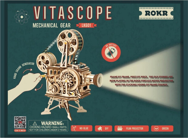 modelbouwset Vitascope 24,5 cm hout 183-delig