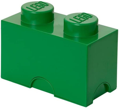 opbergsteen 2 noppen 25 x 18,8 cm polypropyleen groen