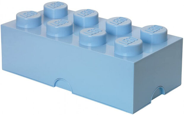 opbergsteen 8 noppen 25 x 50 cm polypropyleen lichtblauw