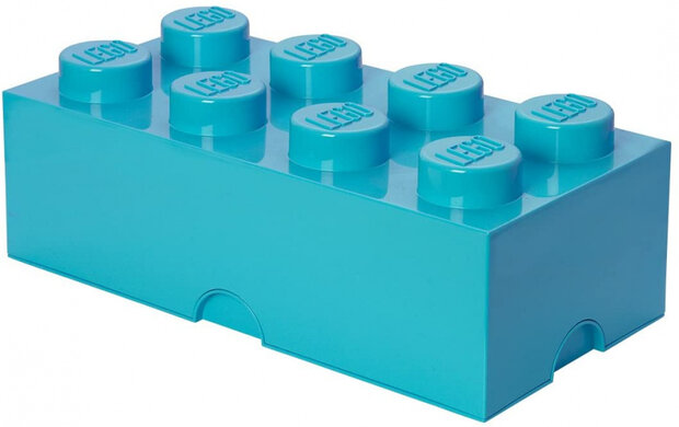 opbergsteen 8 noppen 25 x 50 cm polypropyleen turquoise