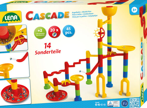 knikkerbaanset Cascade Super Twister junior 40 cm glas
