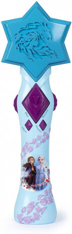 mircrofoon Frozen meisjes 14,5 x 6,5 cm blauw/paars