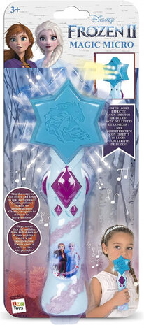 mircrofoon Frozen meisjes 14,5 x 6,5 cm blauw/paars