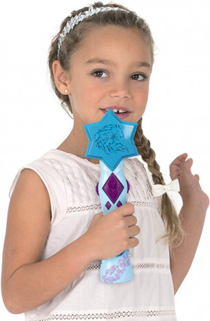 mircrofoon Frozen meisjes 14,5 x 6,5 cm blauw/paars