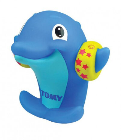waterfluitje dolfijn junior 15 x 12 x 10 cm rubber blauw