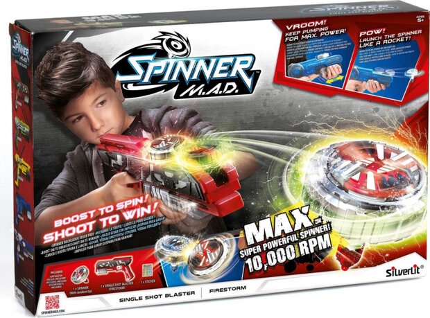 tollenschieter Spinner Blaster junior rood 2-delig