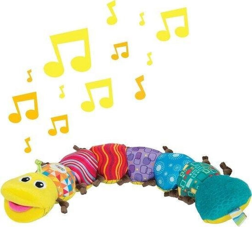 interactieve knuffel Rups junior 600 cm pluche