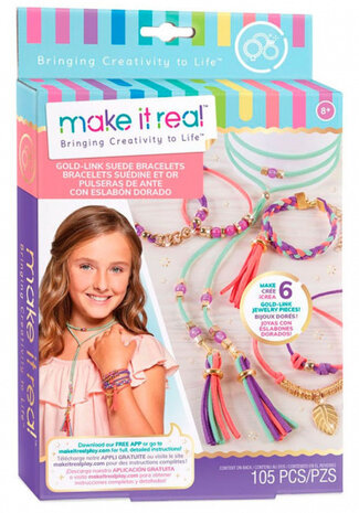 armbandjes maken meisjes su&egrave;de goud 108-delig