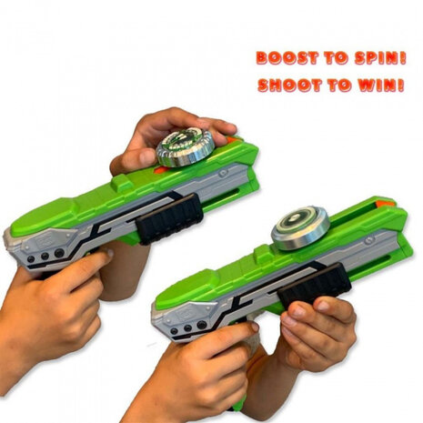 tol blaster Spinner Mad Thunder groen/zwart 2-delig