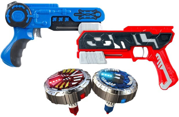 battle set Spinner Mad Duo blauw/rood 4-delig