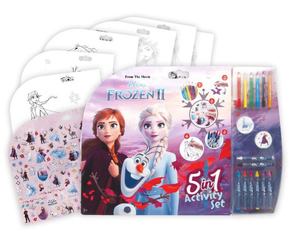 knutselset 5-in-1 Frozen II junior 48 x 36 cm