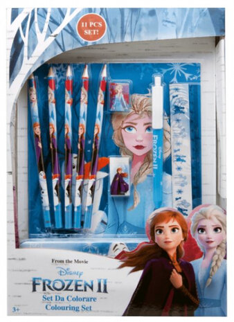 kleurset Frozen II junior 22,5 x 32 cm papier 11-delig