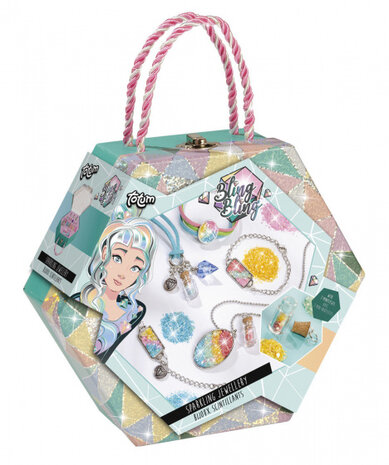 maak je eigen sieraden bling meisjes RVS 19-delig