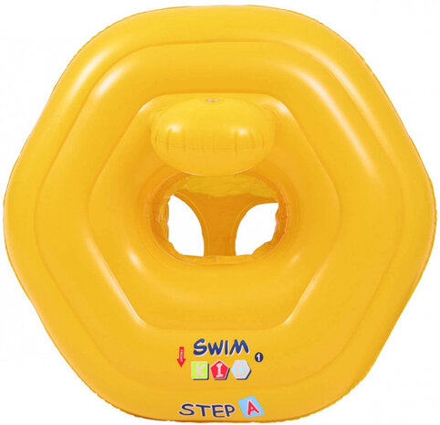 floater met zitje junior 73 x 70 cm PVC geel