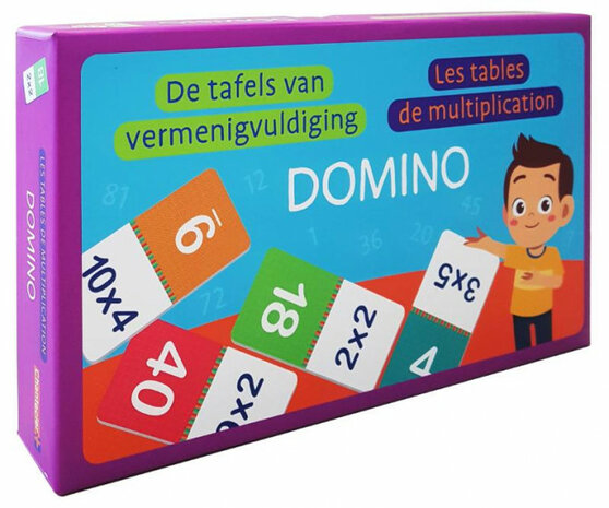 dominospel de tafels van vermenigvuldiging (NL/FR)