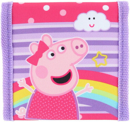 portemonnee Peppa Pig 10 x 10 cm polyester roze