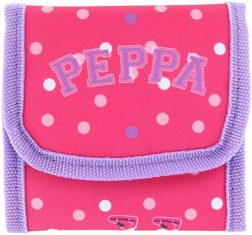 portemonnee Peppa Pig 10 x 10 cm polyester roze