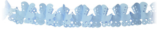 slinger jongen 5 meter papier blauw