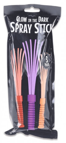 feestversiering glow-in-the-dark 20 cm 3 stuks