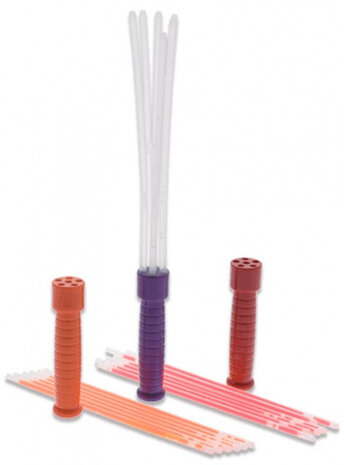 feestversiering glow-in-the-dark 20 cm 3 stuks