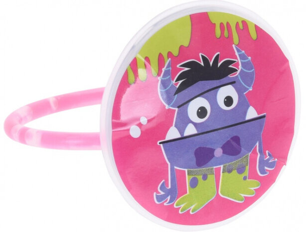 armband glow-in-the-dark roze 4-delig