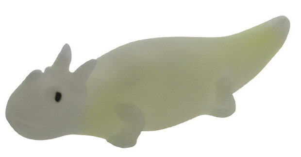 kneedfiguur hagedis neon 21,5 cm groen