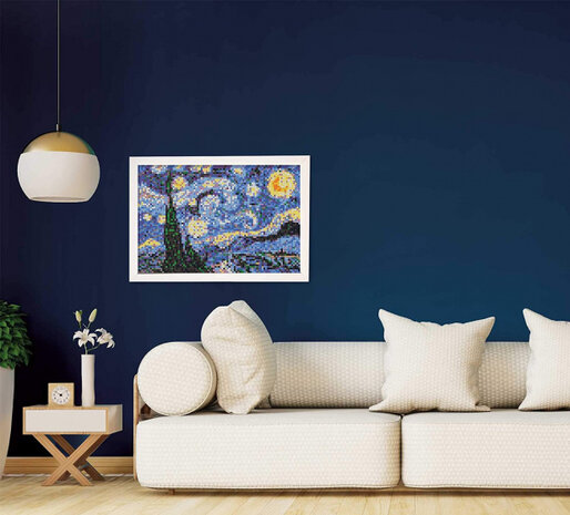 strijkkraalkunstwerk Beedz Art van Gogh 45,5 cm 9-delig