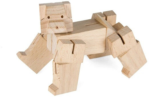 speelfiguur beer junior 5,5 x 5,5 cm hout naturel