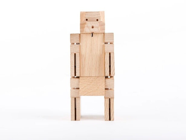 speelfiguur beer junior 5,5 x 5,5 cm hout naturel