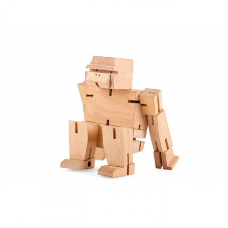 speelfiguur aap junior 5,5 x 5,5 cm hout naturel